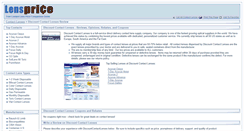 Desktop Screenshot of discountcontactlenses.lensprice.com