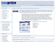 Tablet Screenshot of discountcontactlenses.lensprice.com